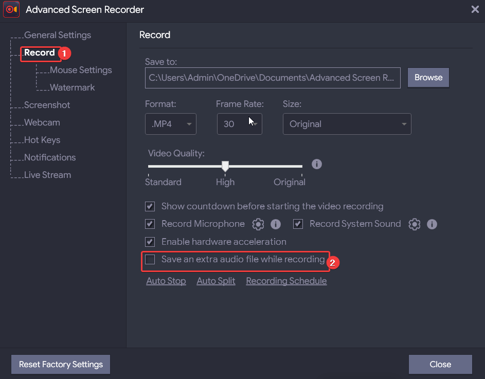 screen record