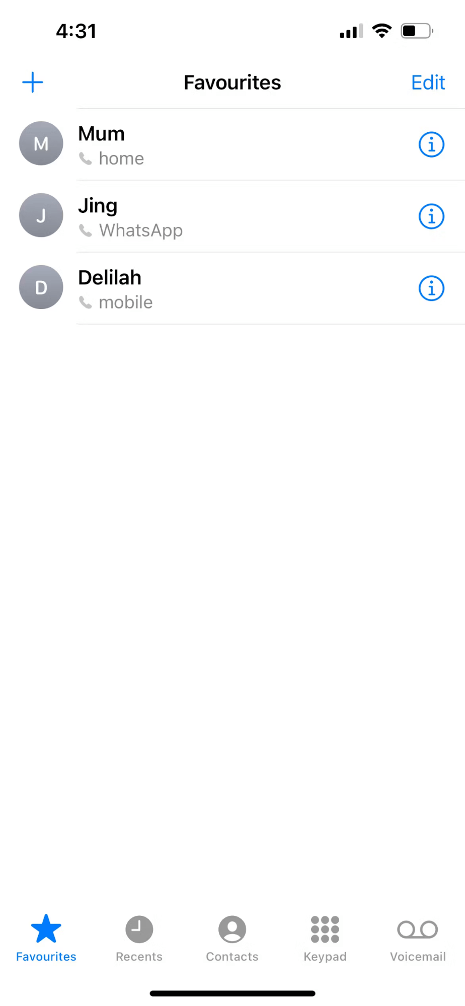 Copy contacts