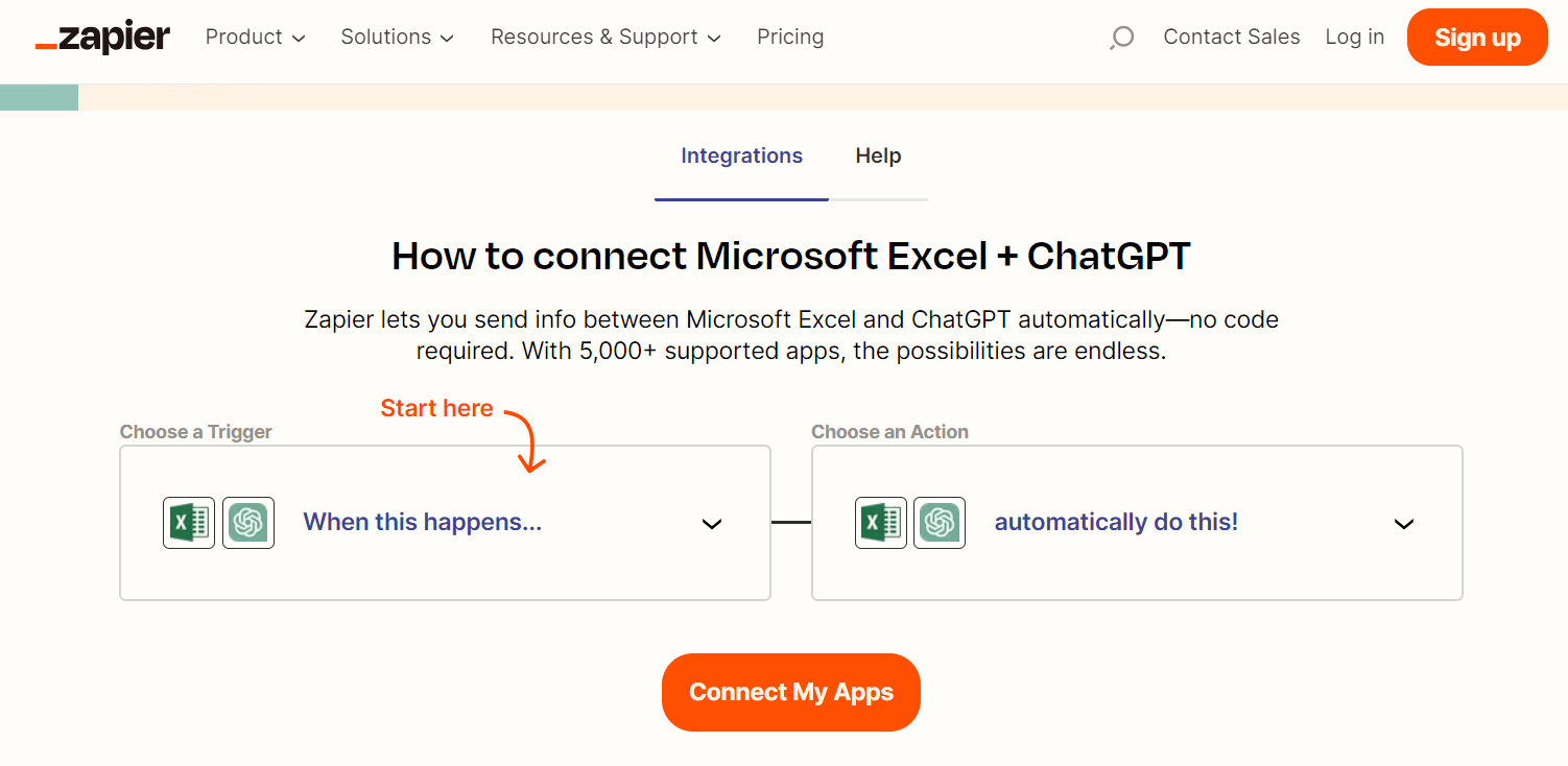 Integrate ChatGPT Excel
