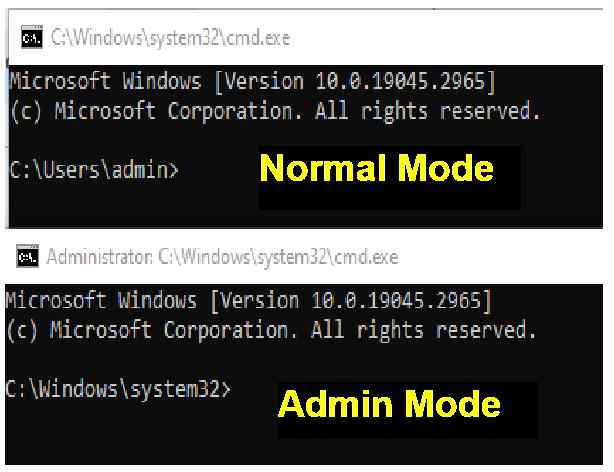normal-mode-vs-admin-mode
