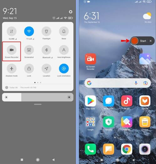 How to record android screen