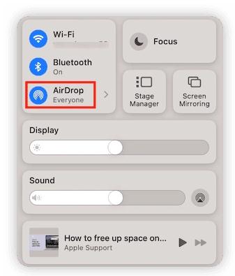 AirDrop issue
