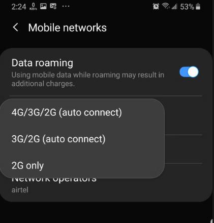 Network mode
