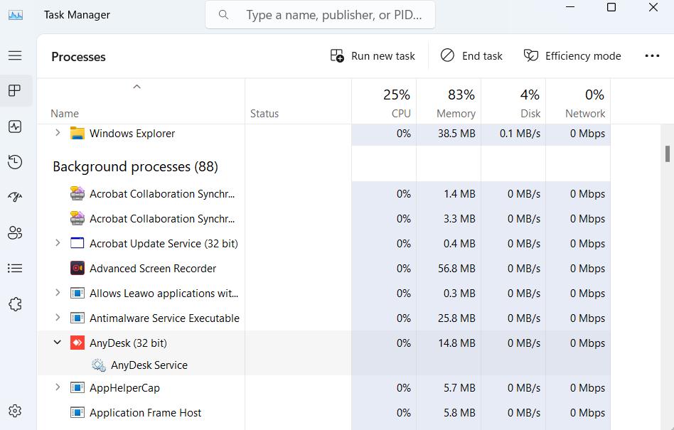 close The App Via Task Manager