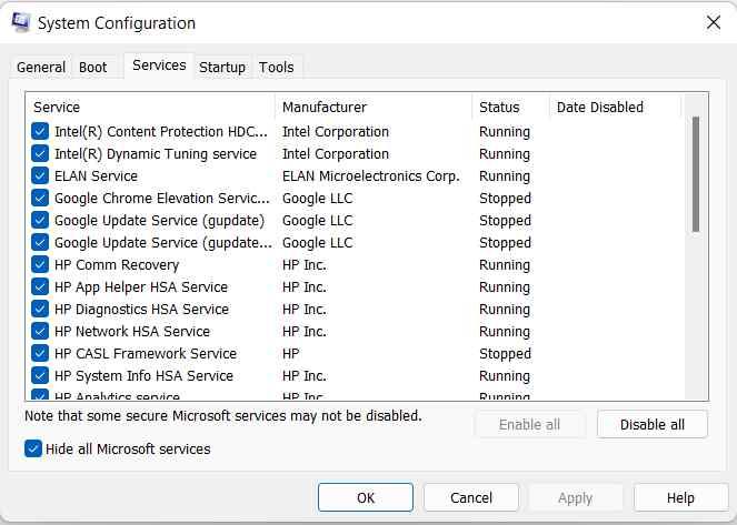 Perform a Clean Boot