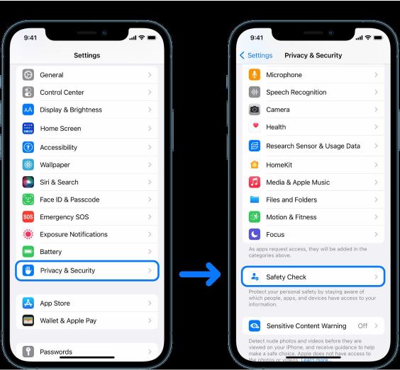 Safety Check option.