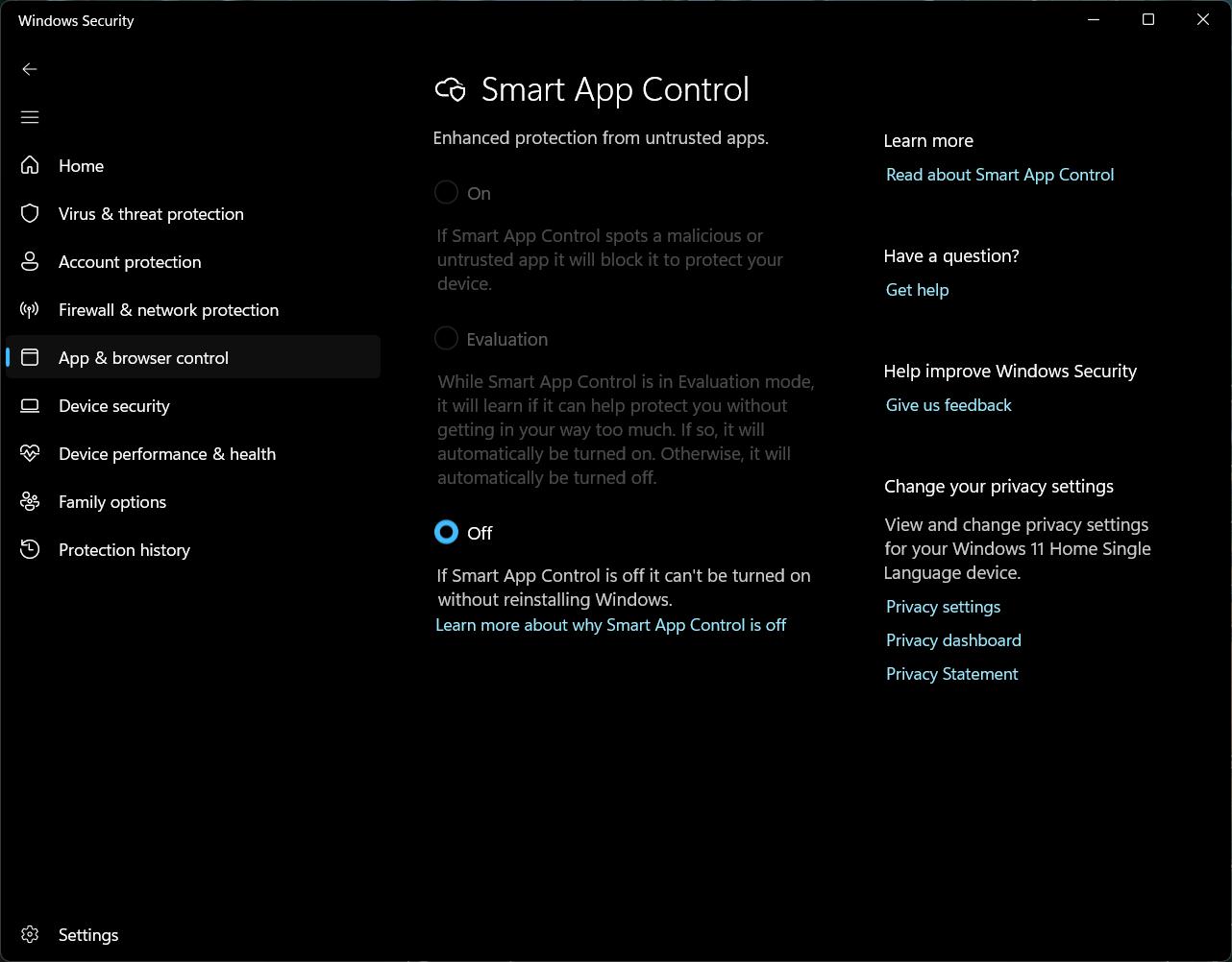 Smart App Control