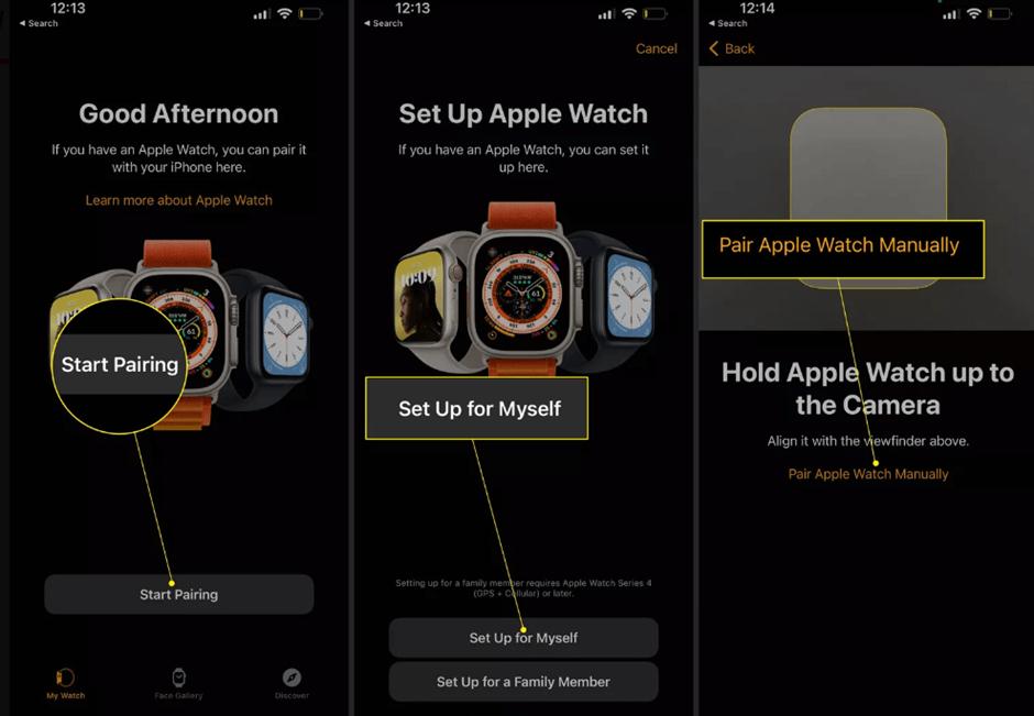 Pair Apple Watch Manually