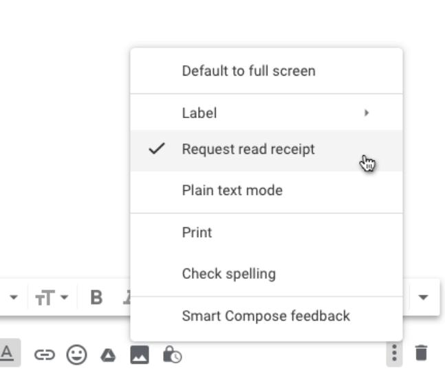 Request Read Receipt