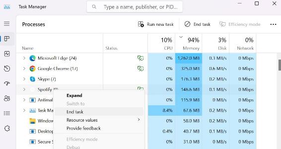 Restart the Spotify App PC
