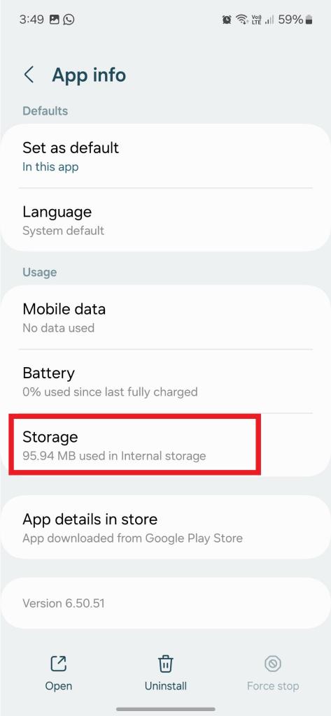 Storage option