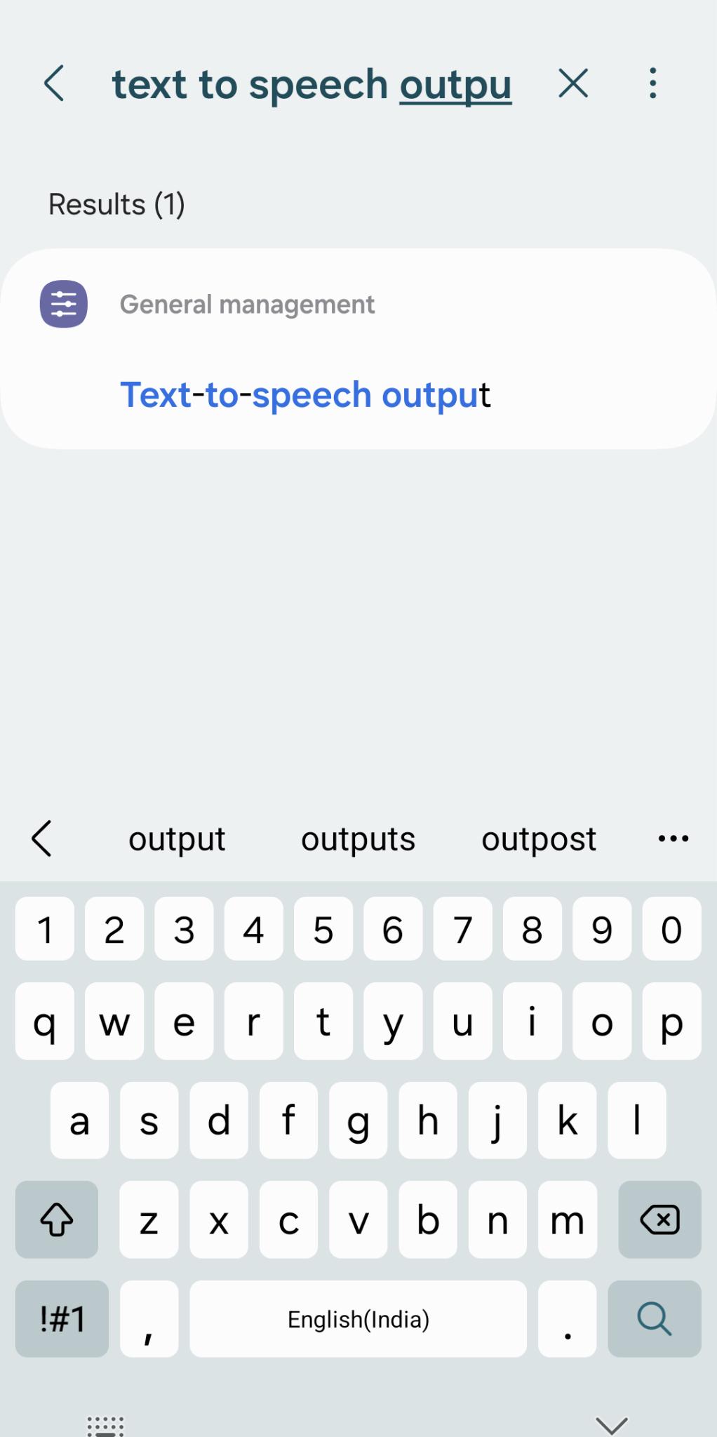 Text-to-speech output option