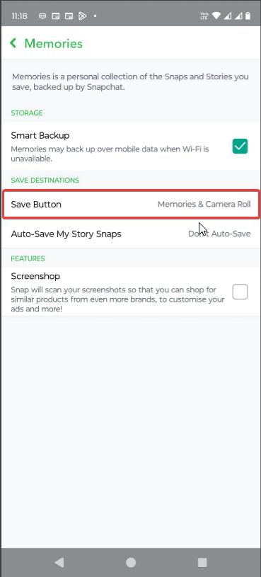 save button