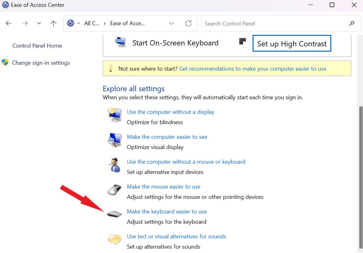 Make the keyboard easier to use