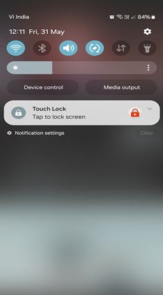 Touch Locker option