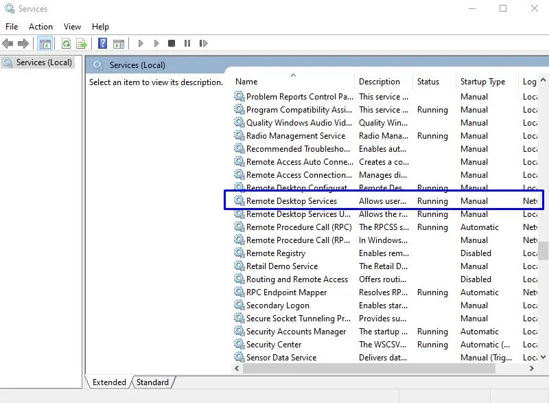 Remote Desktop Services