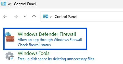 Windows Defender Firewall