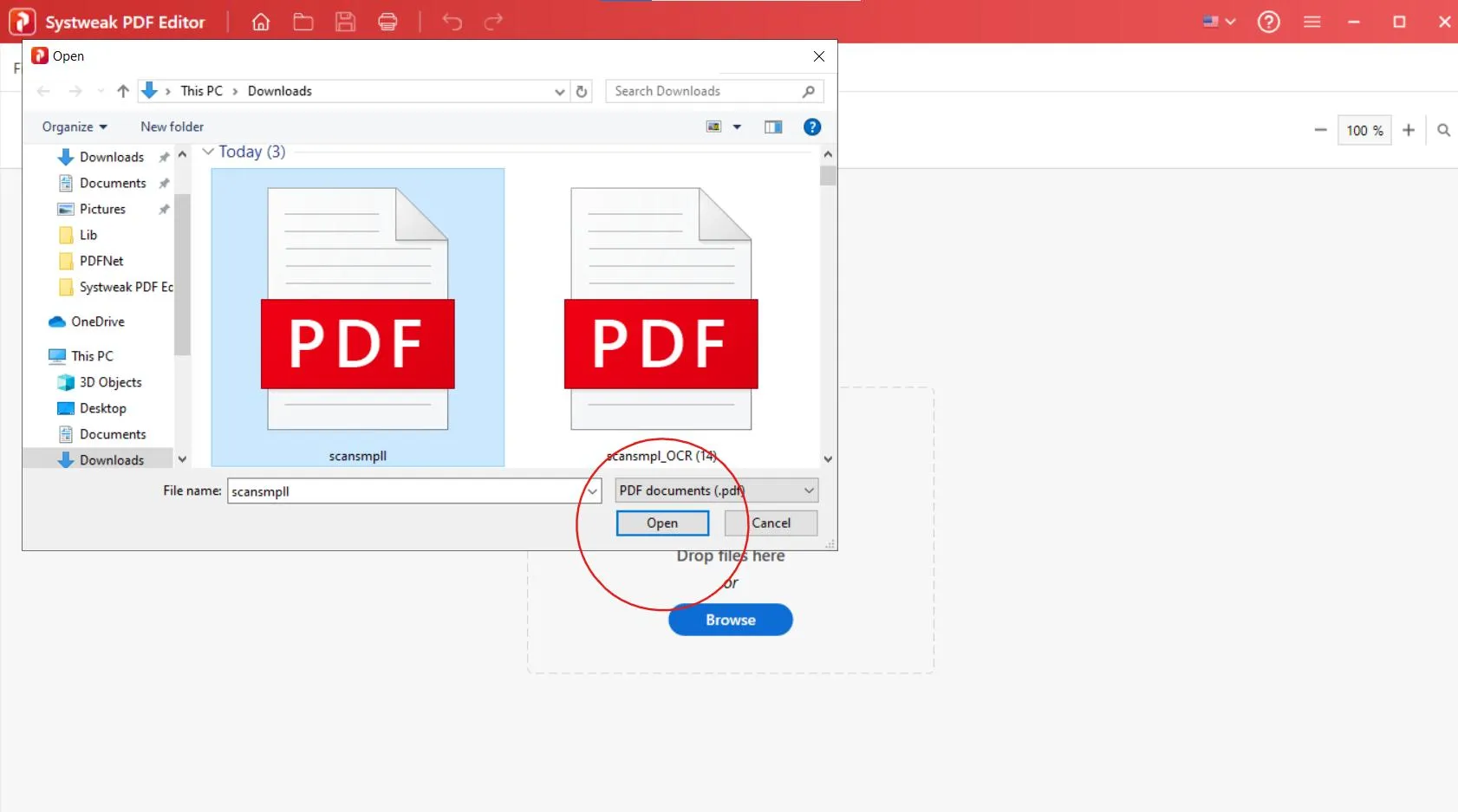 select your PDF