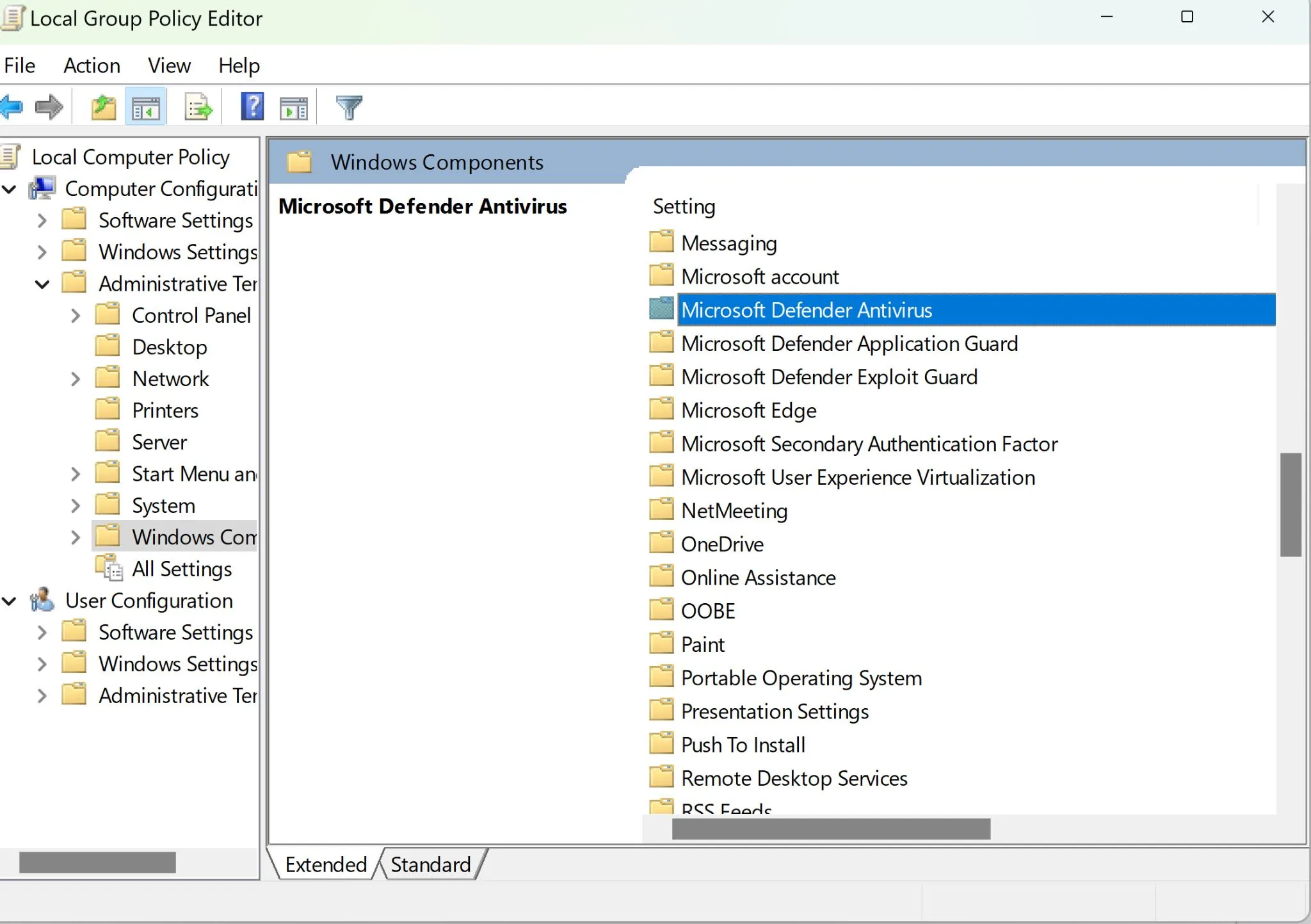 Microsoft Defender Antivirus